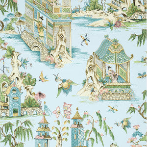 Thibaut Wallpaper Grand Palace Spa Blue T13615