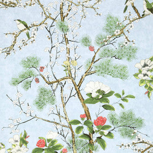 Thibaut Wallpaper Katsura Spa Blue T13620