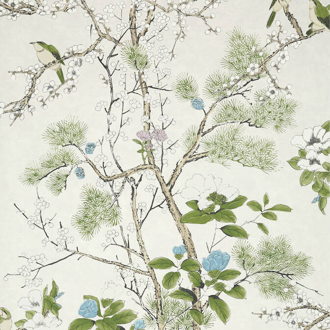 Katsura Cream and Lavender T13622 by Thibaut Wallpaper Thibaut Wallpaper Katsura Cream and Lavender T13622Wallpaper Grand Palace Non Woven Wallpaper UNITED STATES </p><p>Repeat: V: 51 27 - Fabric Carolina -