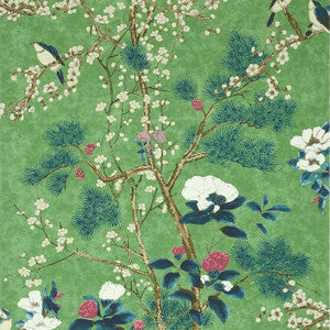 Thibaut Wallpaper Katsura Emerald T13623
