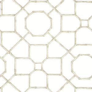 Thibaut Wallpaper Arbor Flax T13675