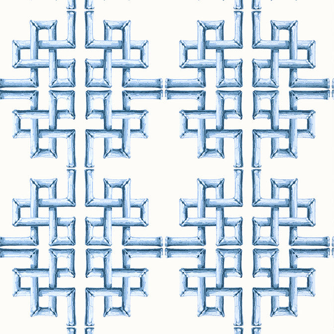 Boca Bamboo Blue T13901 by Thibaut Wallpaper Thibaut Wallpaper Boca Bamboo Blue T13901Wallpaper Palm Grove Non Woven Wallpaper UNITED KINGDOM </p><p>Repeat: V: 12.75 27 - Fabric Carolina -