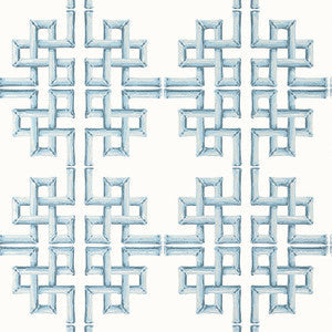Thibaut Wallpaper Boca Bamboo Spa Blue T13902