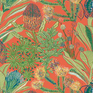 Thibaut Wallpaper Protea Coral T13906