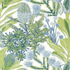 Thibaut Wallpaper Protea Green and Blue T13923