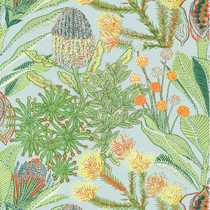 Thibaut Wallpaper Protea Light Blue T13925