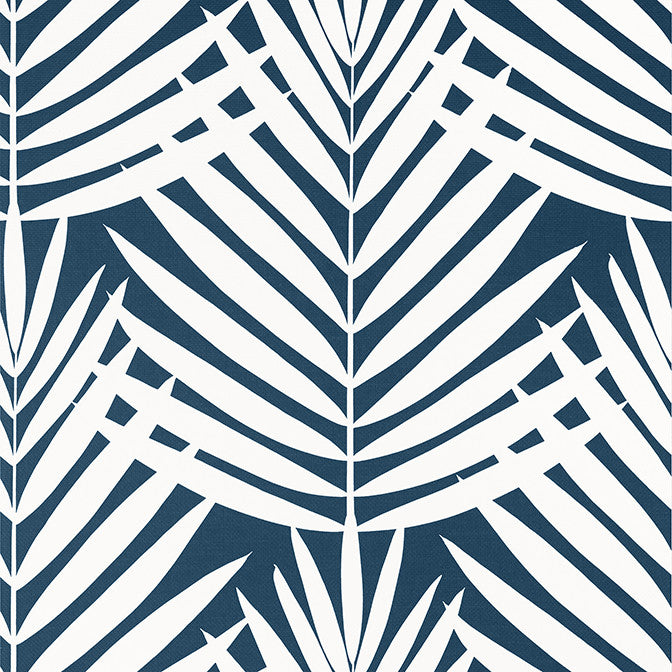 Croatia Navy T13932 by Thibaut Wallpaper Thibaut Wallpaper Croatia Navy T13932Wallpaper Palm Grove Non-Woven Vinyl Wallpaper U.S.A. </p><p>Repeat: V: 25 27 - Fabric Carolina -