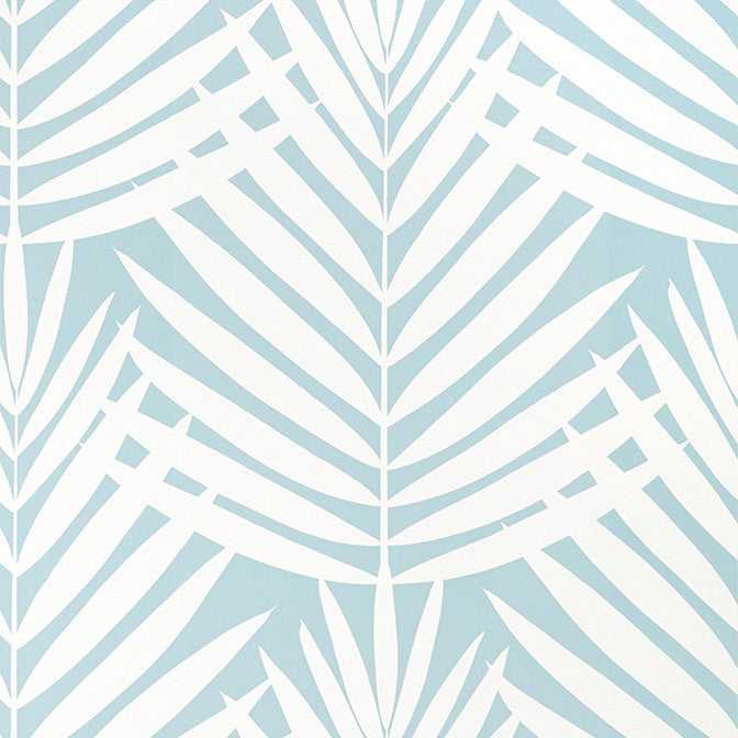 Croatia Spa Blue T13936 by Thibaut Wallpaper Thibaut Wallpaper Croatia Spa Blue T13936Wallpaper Palm Grove Non-Woven Vinyl Wallpaper U.S.A. </p><p>Repeat: V: 25 27 - Fabric Carolina -