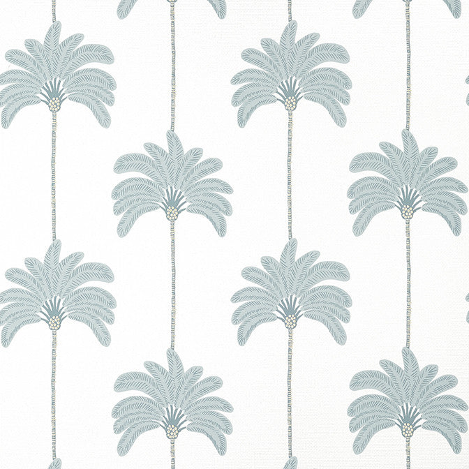 Sunset Boulevard Spa Blue T13943 by Thibaut Wallpaper Thibaut Wallpaper Sunset Boulevard Spa Blue T13943Wallpaper Palm Grove Non-Woven Vinyl Wallpaper U.S.A. </p><p>Repeat: V: 12.5 27 - Fabric Carolina -