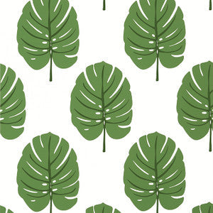 Thibaut Wallpaper Monstera Green T13952