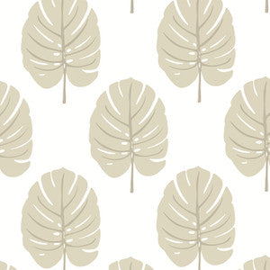 Thibaut Wallpaper Monstera Beige T13956