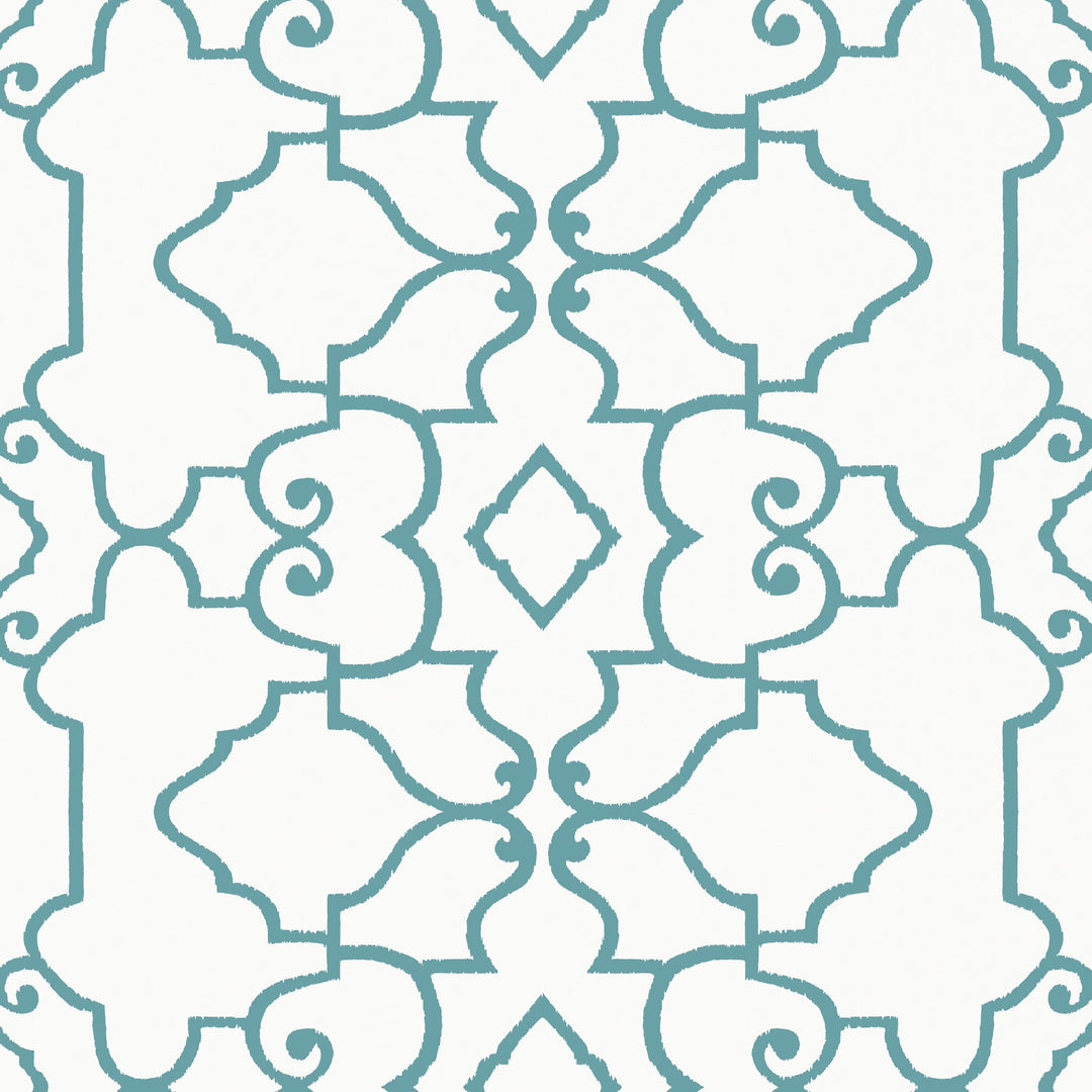 Thibaut Wallpaper OGDEN - Turquoise