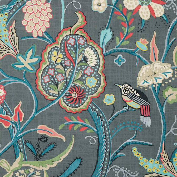 Windsor Grey T14301 by Thibaut Wallpaper Thibaut Wallpaper Windsor Grey T14301Wallpaper Canopy Non Woven Wallpaper UNITED STATES </p><p>Repeat: V: 41 27 - Fabric Carolina -