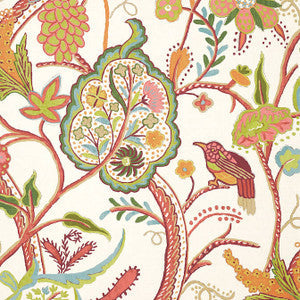 Thibaut Wallpaper Windsor Cream and Red T14305