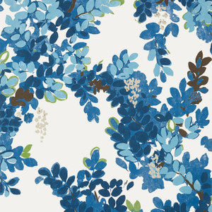 Thibaut Wallpaper Central Park Blue and Green T14330