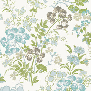 Thibaut Wallpaper Spring Garden Spa Blue T14339