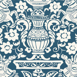 Thibaut Wallpaper Galway Navy T14362