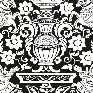 Thibaut Wallpaper Galway Black T14365