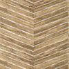 Thibaut Wallpaper Wood Herringbone Natural on Metallic Silver T14573