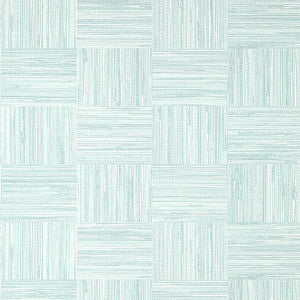 Thibaut Wallpaper Bayshore Basket Robin's Egg T14591