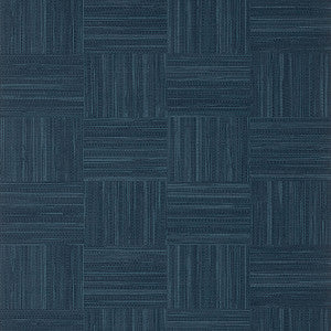 Thibaut Wallpaper Bayshore Basket Navy T14592