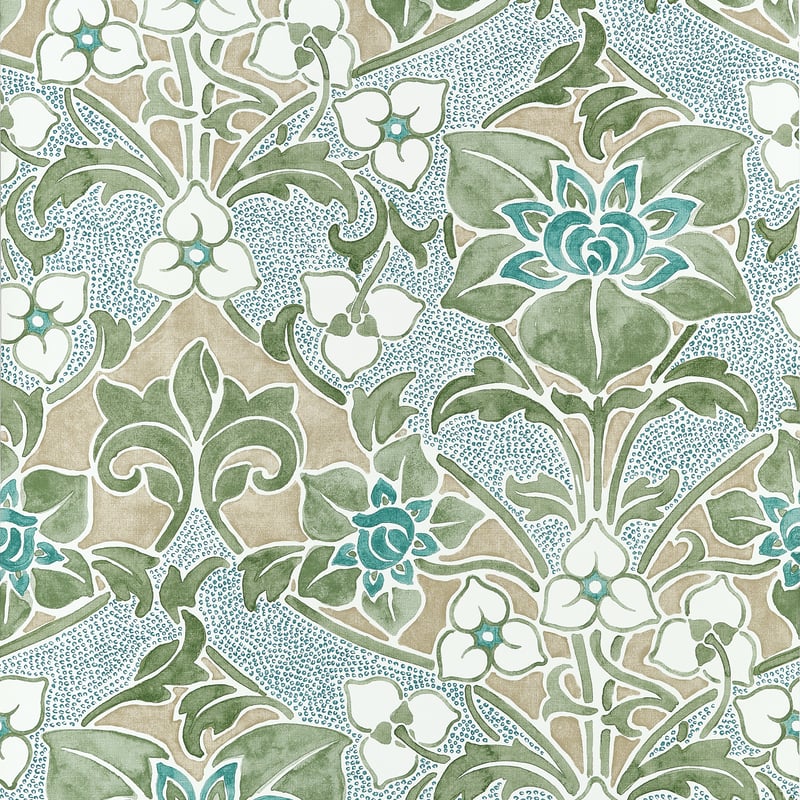 Thibaut Wallpaper T14600 WOODFORD - Sage