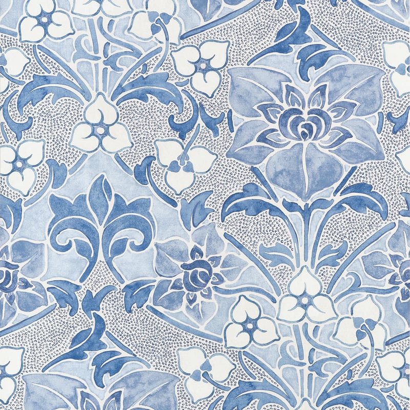 Thibaut Wallpaper T14602 WOODFORD - Blue