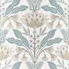 Thibaut Wallpaper T14611 LOTUS - Spa Blue