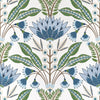 Thibaut Wallpaper T14612 LOTUS - Blue and Green
