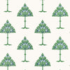 Thibaut Wallpaper T14615 MAY TREE - Blue and Green
