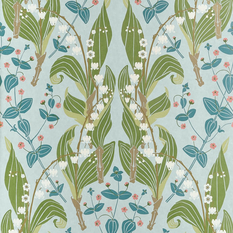 Thibaut Wallpaper T14618 HARBOR SPRINGS - Spa Blue
