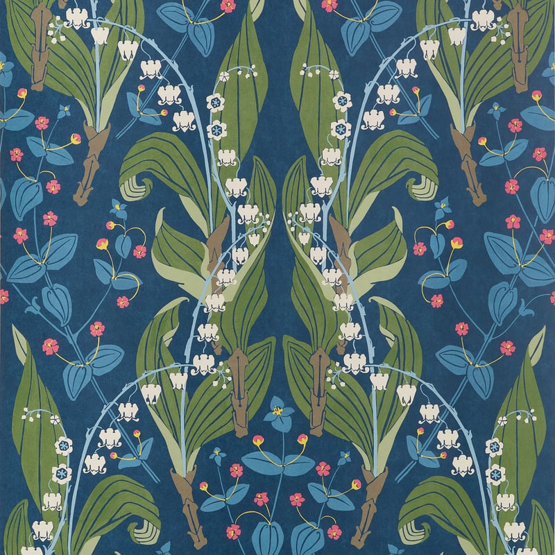 Thibaut Wallpaper T14621 HARBOR SPRINGS - Navy