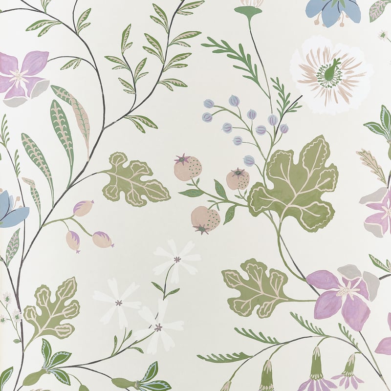 Thibaut Wallpaper T14623 BLOOM - Lilac