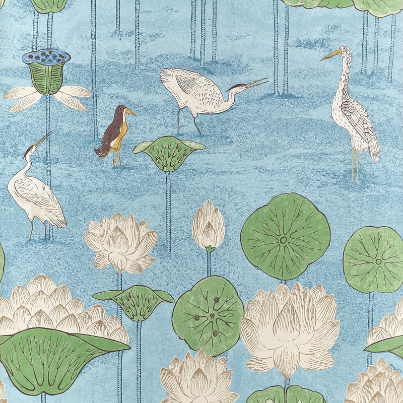 Thibaut Wallpaper T14637 MALEA - Sky Blue