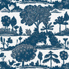 Thibaut Wallpaper T14652 LA FORÊT - Navy