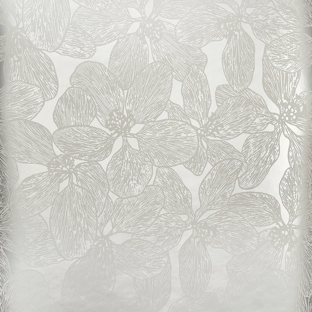 Thibaut Wallpaper ISLAND ORCHID - Metallic Silver