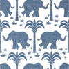 Thibaut Wallpaper Elephant Navy T16200