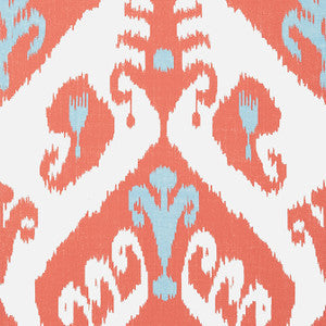 Thibaut Wallpaper Indies Ikat Coral T16247