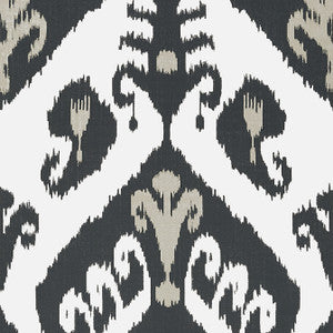 Thibaut Wallpaper Indies Ikat Black T16250