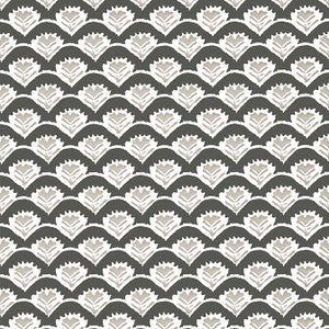 Thibaut Wallpaper Emily Black and Beige T16252