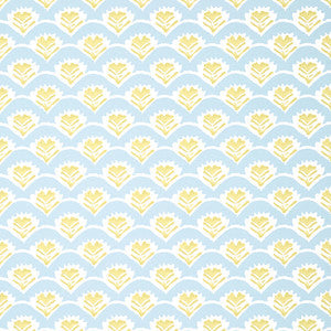 Thibaut Wallpaper Emily Yellow and Blue T16253