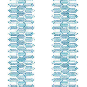 Thibaut Wallpaper Nola Stripe Aqua T20811