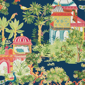 Thibaut Wallpaper Mystic Garden Navy T20823