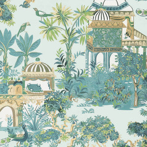 Thibaut Wallpaper Mystic Garden Spa Blue T20826