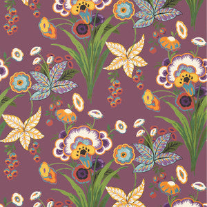 Thibaut Wallpaper Pasadena Plum T20850