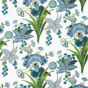 Thibaut Wallpaper Pasadena Blue and Green T20851