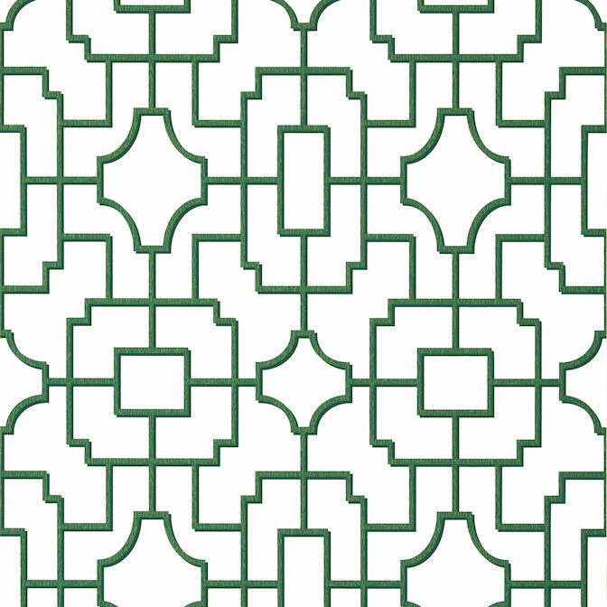 Fretwork Green T20868 by Thibaut Wallpaper Thibaut Wallpaper Fretwork Green T20868Wallpaper Eden Wallpaper UNITED STATES </p><p>Repeat: V: 18 27 - Fabric Carolina -