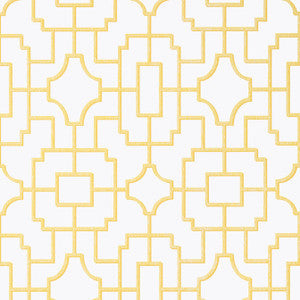 Thibaut Wallpaper Fretwork Yellow T20873