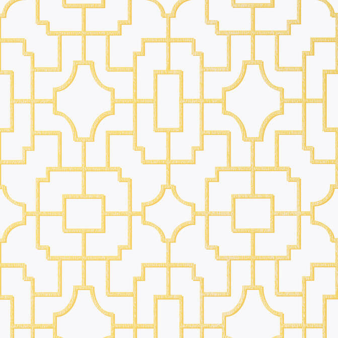 Fretwork Yellow T20873 by Thibaut Wallpaper Thibaut Wallpaper Fretwork Yellow T20873Wallpaper Eden Wallpaper UNITED STATES </p><p>Repeat: V: 18 27 - Fabric Carolina -