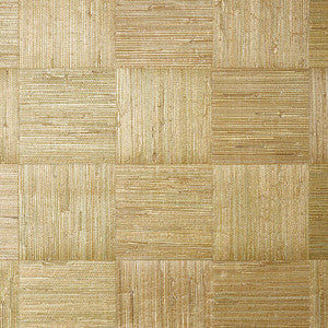 Thibaut Wallpaper Mosaic Weave Metallic Gold T24075